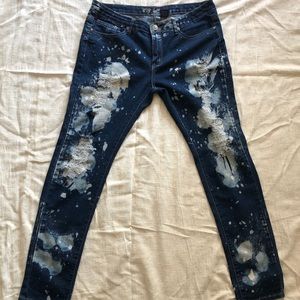 VIP Jeans Dark Denim Stone/acid wash
